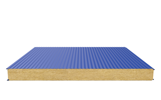 Стеновая сэндвич-панель (минеральная вата) 100 мм х 1190 мм (Волна)