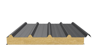 Кровельная сэндвич-панель (минеральная вата) 100 мм х 1000 мм