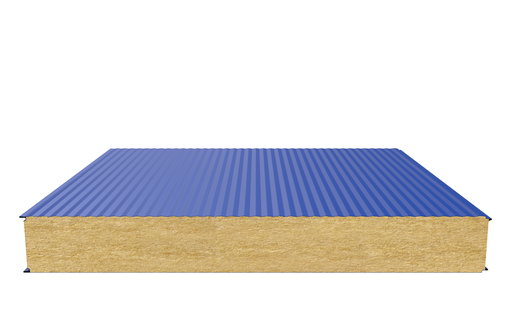 Стеновая сэндвич-панель (минеральная вата) 150 мм х 1190 мм (Волна)