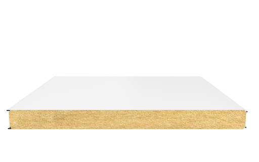 Стеновая сэндвич-панель (минеральная вата) 100 мм х 1000 мм (Гладкая)